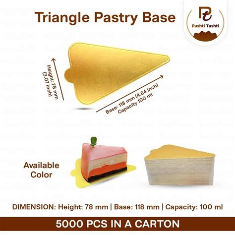 triangle pastry base  bakery   price  kolkata id