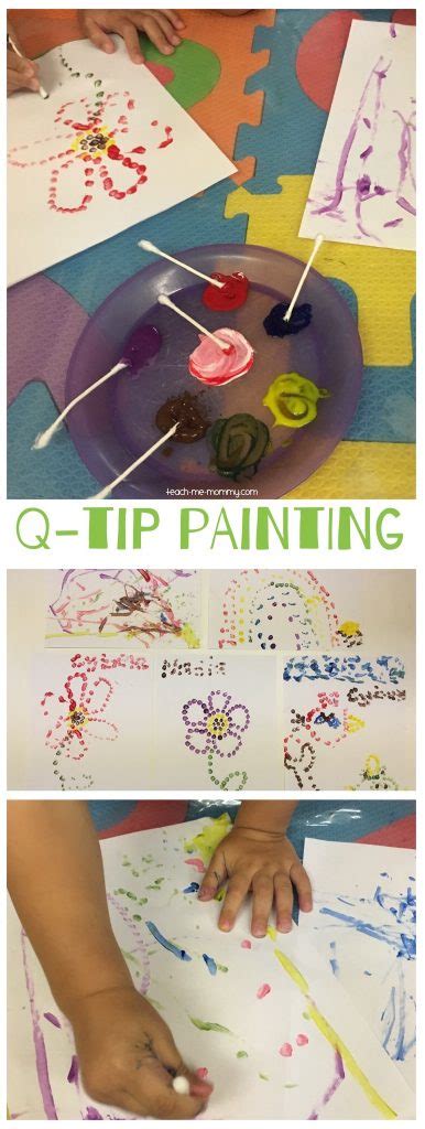 Q-tip Painting - Teach Me Mommy