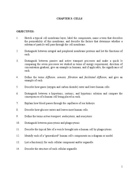 Cells Outline | PDF | Mitosis | Cell Nucleus