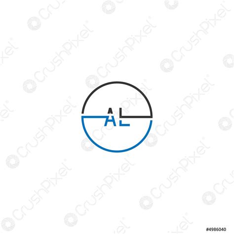 al logo letter design concept stock vector  crushpixel