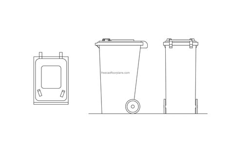 Wheelie Bin Drawing