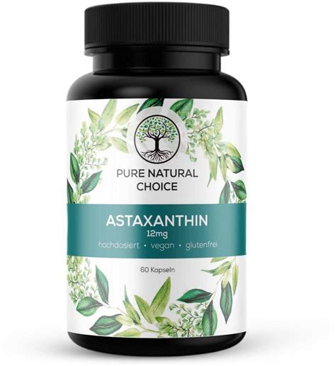 Pure Natural Choice Astaxanthin 12mg Kapseln 60 Stk Ab 29 99