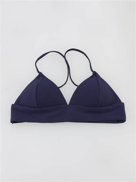 Bas de maillot de bain bikini côtelé bobby noir femme Only wimod