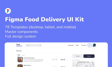 Food Delivery Ui Kit For Figma Figma