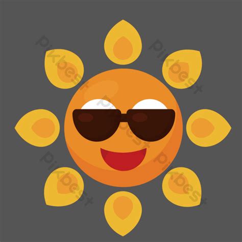 Drawing Sun With Sunglasses PNG Images | EPS Free Download - Pikbest