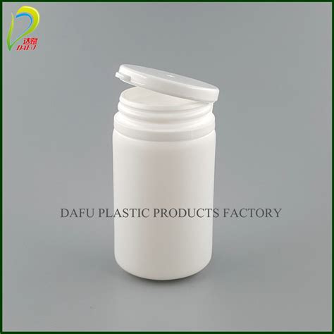 Hdpe Ml Cylinder Tablet Plastic Pill Bottle With Tear Off Cap Pill