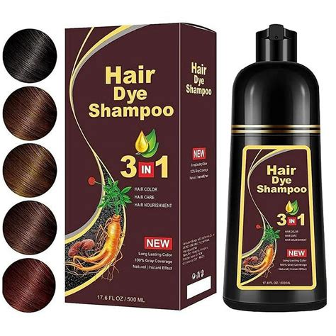 Meidu Hair Dye Shampoo For Gray Hair Semi Permanent Hair Color Shampoo For Women And Men