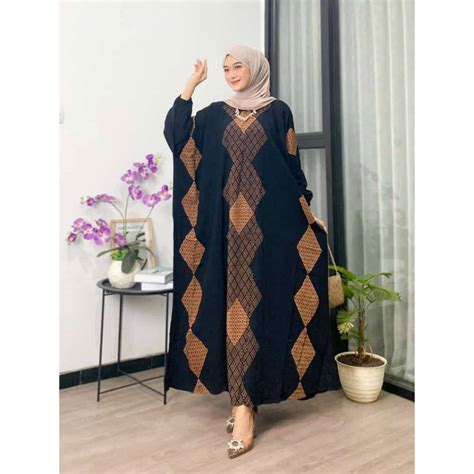 Jual GROSIR DASTER KAFTAN RAYON JUMBO MOTIF RARA LUNA KAFTAN