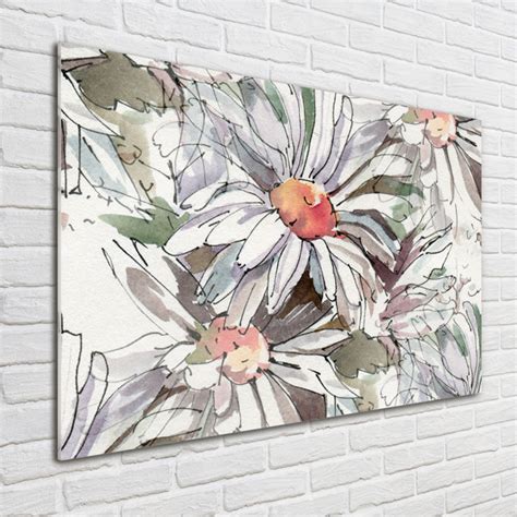 Ebern Designs Glasbild Camomile Wayfair De