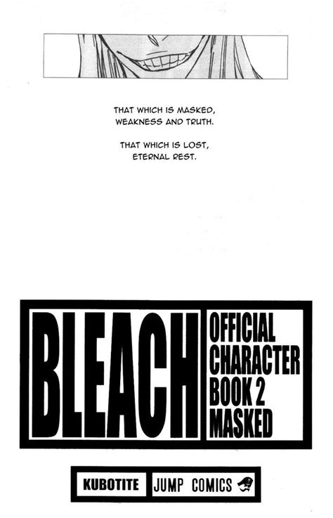 Bleach Official Character Book 2 Masked That Which Is Masked