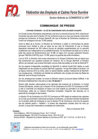 Conforama L Affaire Steinhoff Pdf