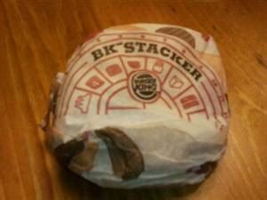 Calories In Burger King Bk Single Stacker And Nutrition Facts