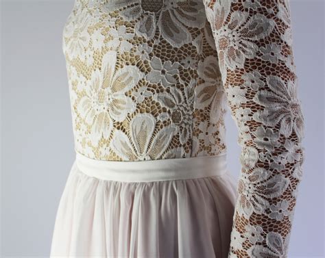 Lace wedding top with long sleeves bridal lace top lace off | Etsy