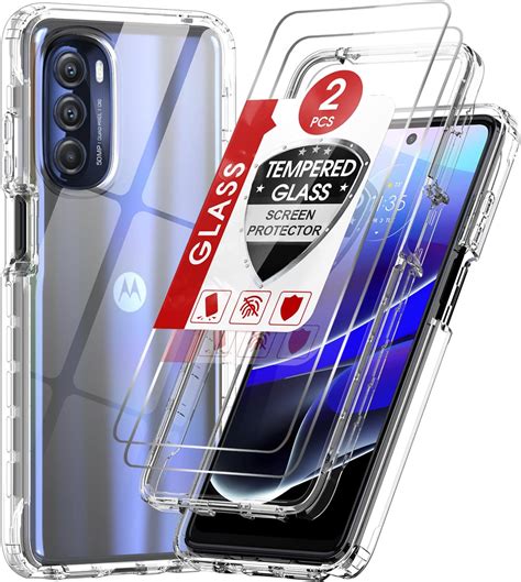 Amazon.com: LeYi for Moto G Stylus 5G 2022 Case: with Tempered Glass Screen Protector [2 Pack
