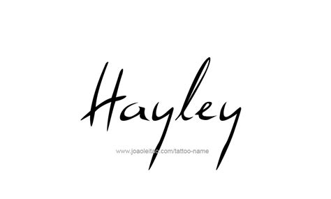 Hayley Name Tattoo Designs