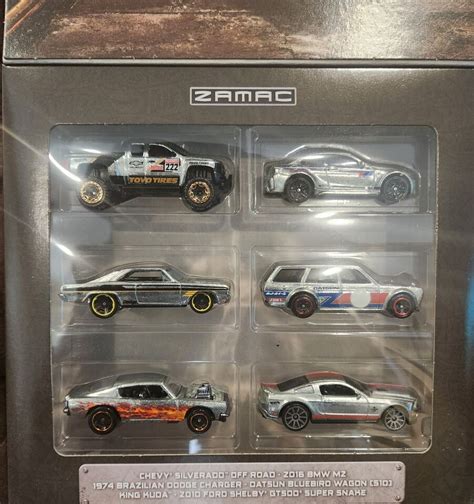 2022 Hot Wheels Zamac Themed Multi Pack 6 Car Set Datsun 510 Wagon Bmw M2 Ebay