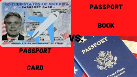 Passport Book Vs Passport Card Youtube