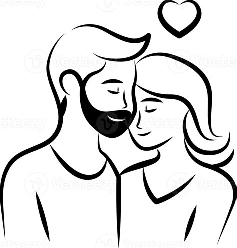 Romantic Couple Paint Brush Icon Love Concept 37148777 Png