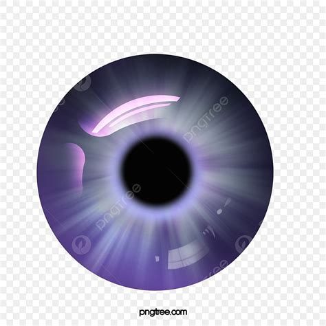 Eye Pupil White Transparent Original Cartoon Purple Eye Pupil