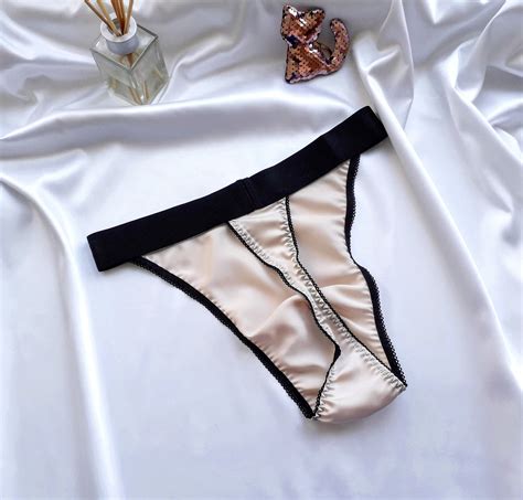 Mens Silk Thong Silk Panties Satin Lingerie Silk Lingerie Etsy