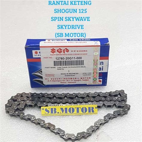 Jual Rantai Keteng Shogun Spin Skywave Hayate Orisinil Sgp