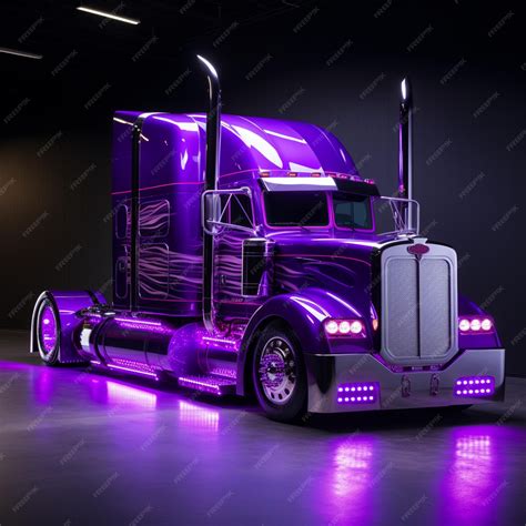 Premium AI Image | semitrailer trucking big rig