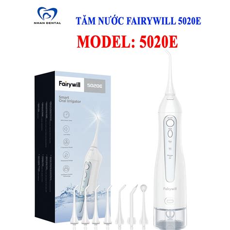 Máy tăm nước fairywill 5020E tăm nước bền dung tích lơn 300ml | Shopee ...