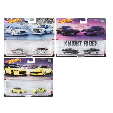 Hot Wheels Car Culture Packs Set Twin Pack Dash D Audi Set Knight Rider Set Nissan Fairlady