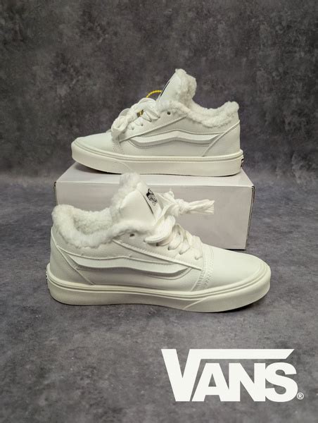 Ботинки Женский, Девочки Vans белый, размер 37 Зима Шнурки Без каблука ...