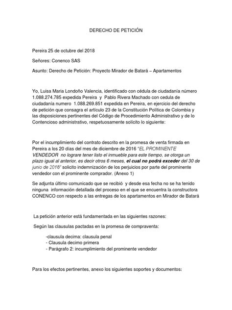 Formato Derecho De Peticion Pdf Petición Gobierno