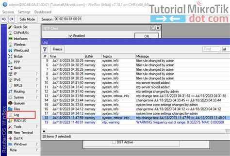 Catat Penjelasan Sntp Client Mikrotik Dan Cara Setting Nya Lengkap