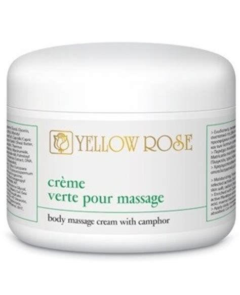 Yellow Rose Камфорный крем для массажа Crème verte pour massage 1000мл ...