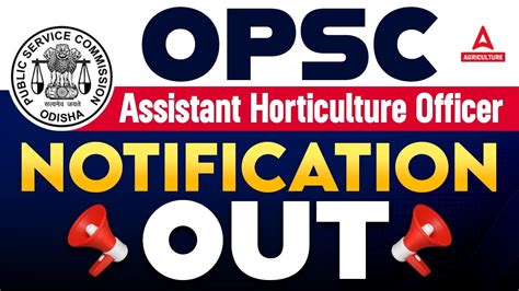 OPSC Assistant Horticulture Officer Notification Out OPSC