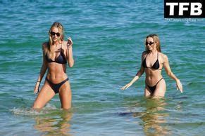 Johanna Thuringer Sexy Seen Flaunting Her Hot Bikini Body Alongside Deimante Guobyte At The