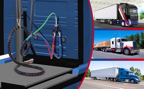 Cheemuii Semi Truck Air Lines Kit With 16 Double Tender Spring Kit 12