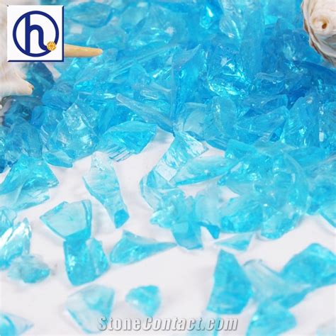 Glass Cullet Crushed Glass Landscaping Mulch From China