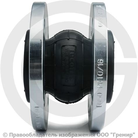 Виброкомпенсатор Ду 50 Ру 16 Tecofi DI7240N EPDM резиновый фланцевый ...
