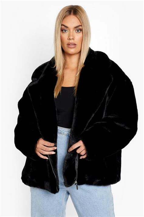 Plus Luxe Faux Fur Coat Boohoo Uk