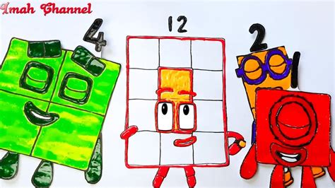Numberblocks 12 How To Draw And Coloring Numberblocks 12 Youtube