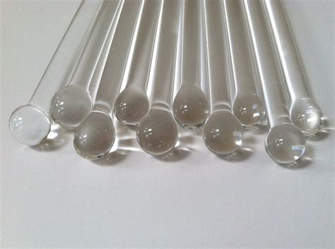 Swizzle Sticks Glass Swizzle Sticks 10 Borosilicate Boro