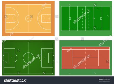 Soccer Field Compared To Basketball Court Prntbl