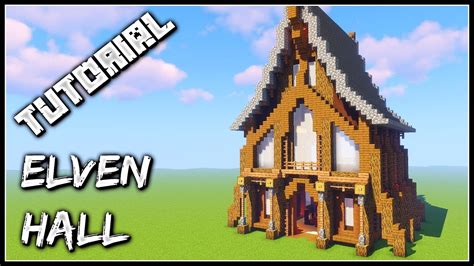 How To Build An Elven Hall | Minecraft Tutorial - YouTube