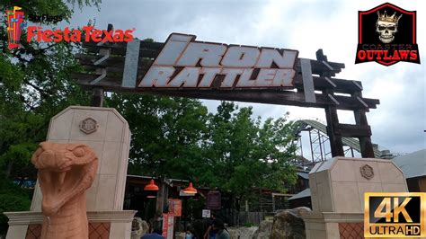 4k Iron Rattler Off Ride Pov Six Flags Fiesta Texas Youtube