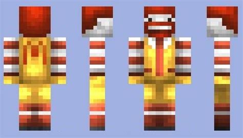 Ronald Mcdonald Minecraft Skins Micdoodle8