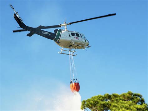 Helicopter Water Drop 2 Photograph by Arthur Dodd | Pixels