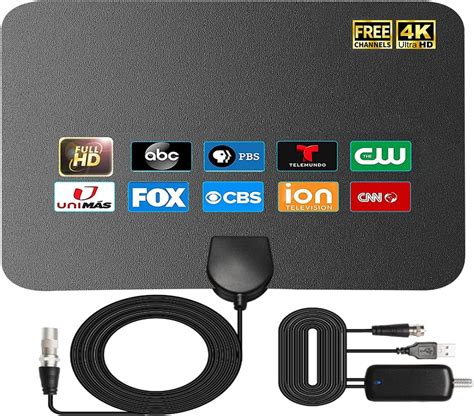 Amazon 4K Amplified HD Digital Antenna 1000 Miles Range RUPA