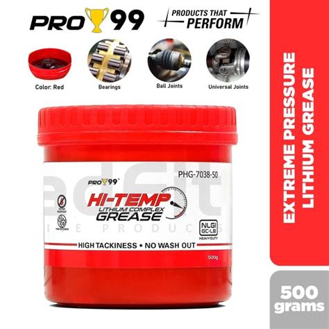 PRO 99 High Temperature Hi Temp Lithium Complex Grease Heavy Duty