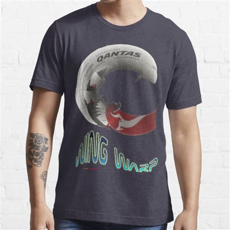 Qantas Airbus A380 Wingwarp T Shirt Design T Shirt For Sale By