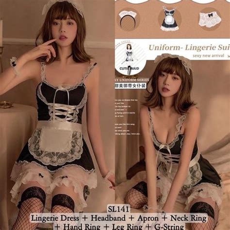 Jual Lingerie Sexy Cosplay Maid Uniform Sexy Lingerie Cosplay Pelayan Jakarta Barat Miss