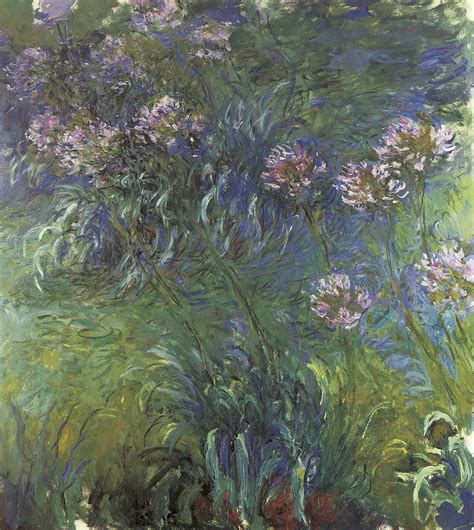 Agapanthus Painting By Claude Monet Pixels